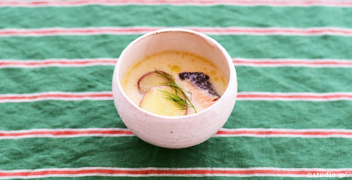 【STUDIO M’料理教室】9分鐘上菜：鮭魚地瓜味噌湯
