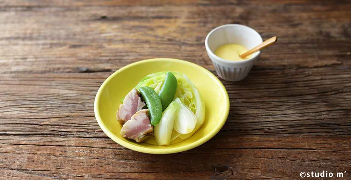 【STUDIO M’料理教室】9分鐘上菜：蒸時蔬佐檸檬蛋黃醬